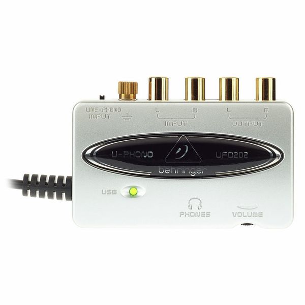 Behringer UFO202 USB Interfase de audio preamplificador Phono